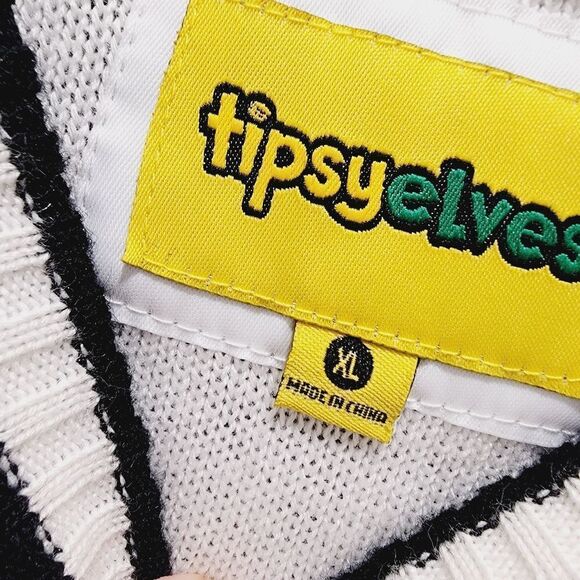 Tipsy Elves XL Ugly Christmas Sweater Carrot Trail Nightmare Reindeer - Picture 5 of 7